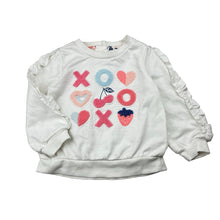 Load image into Gallery viewer, Girls Happily Grey, fleece lined embroidered sweater / jumper, GUC, size 2,