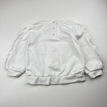Load image into Gallery viewer, Girls Happily Grey, fleece lined embroidered sweater / jumper, GUC, size 2,
