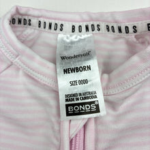 Load image into Gallery viewer, Girls Bonds, zip Wondersuit / zippy / romper, EUC, size 0000,