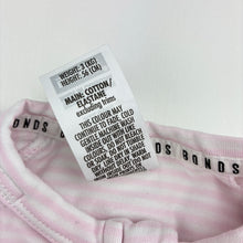 Load image into Gallery viewer, Girls Bonds, zip Wondersuit / zippy / romper, EUC, size 0000,