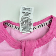 Load image into Gallery viewer, Girls Bonds, zip Wondersuit / zippy / romper, wash fade &amp; pilling, FUC, size 000,
