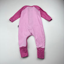 Load image into Gallery viewer, Girls Bonds, zip Wondersuit / zippy / romper, wash fade &amp; pilling, FUC, size 000,