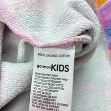 Load image into Gallery viewer, Girls Gorman Kids, colourful fleece lined organic cotton dress, GUC, size 0, L: 38cm