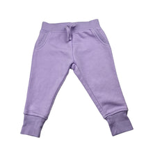 Load image into Gallery viewer, Girls Anko, purple fleece lined track pants, elasticated, FUC, size 00,