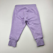 Load image into Gallery viewer, Girls Anko, purple fleece lined track pants, elasticated, FUC, size 00,