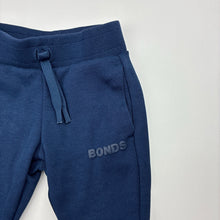 Load image into Gallery viewer, Unisex Bonds, navy Tech Sweats track pants, elasticated, EUC, size 000,