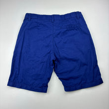 Load image into Gallery viewer, Boys H&amp;M, blue cotton chino shorts, adjustable, EUC, size 6,