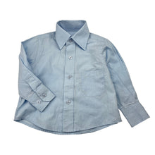 Load image into Gallery viewer, Boys EXECUKIDS, blue long sleeve dress shirt, EUC, size 0,