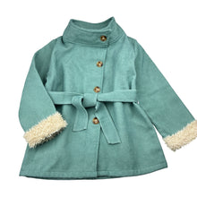 Load image into Gallery viewer, Girls fleece lined, lightweight corduroy jacket / coat, GUC, size 6,