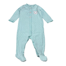 Load image into Gallery viewer, Girls Carter's, ribbed coverall / romper, light marks on feet, FUC, size 00-0,