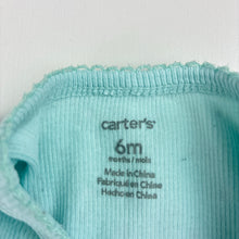 Load image into Gallery viewer, Girls Carter's, ribbed coverall / romper, light marks on feet, FUC, size 00-0,