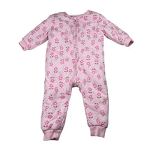Load image into Gallery viewer, Girls Dymples, padded floral cotton zip romper, GUC, size 0,