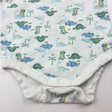 Load image into Gallery viewer, Unisex Dymples, stretch cotton bodysuit / romper, dinosaurs, GUC, size 000,