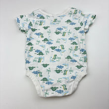 Load image into Gallery viewer, Unisex Dymples, stretch cotton bodysuit / romper, dinosaurs, GUC, size 000,