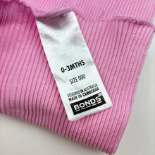 Load image into Gallery viewer, Girls Bonds, pink ribbed cotton singlet top, FUC, size 000,