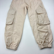 Load image into Gallery viewer, Unisex Zara, cotton cargo pants, elasticated, marks back left leg, FUC, size 6,
