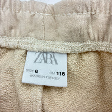 Load image into Gallery viewer, Unisex Zara, cotton cargo pants, elasticated, marks back left leg, FUC, size 6,