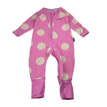 Load image into Gallery viewer, Girls Bonds, zip Wondersuit / zippy / romper, wash fade &amp; pilling, FUC, size 00,