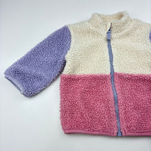 Load image into Gallery viewer, Girls Anko, cotton lined boucle sweater / jacket, FUC, size 00,