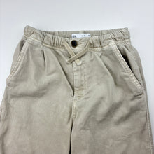 Load image into Gallery viewer, Boys Zara, stretch cotton casual pants, elasticated, FUC, size 7-8,