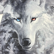 Load image into Gallery viewer, Boys Funnycokid, lightweight t-shirt, wolf, armpit to armpit: 42cm, GUC, size 10-12,