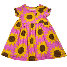 Load image into Gallery viewer, Girls soft feel, cotton dress, sunflowers, no size, armpit to armpit: 28cm, FUC, size 3, L: 48cm