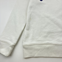 Load image into Gallery viewer, Girls Crew Cuts, embroidered white cotton sweater / jumper, FUC, size 7-8,