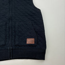 Load image into Gallery viewer, Boys black, quilted soft feel vest, no size, armpit to armpit: 29cm, GUC, size 2-3,