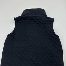 Load image into Gallery viewer, Boys black, quilted soft feel vest, no size, armpit to armpit: 29cm, GUC, size 2-3,