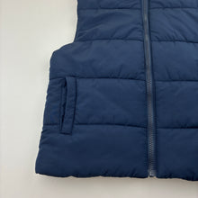 Load image into Gallery viewer, Boys Anko, navy puffer vest, no size, armpit to armpit: 38cm, GUC, size 8-9,