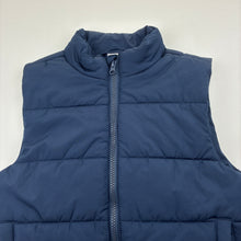 Load image into Gallery viewer, Boys Anko, navy puffer vest, no size, armpit to armpit: 38cm, GUC, size 8-9,