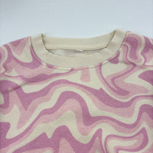 Load image into Gallery viewer, Girls fleece lined, sweater / jumper, no size, armpit to armpit: 41.5cm, armpit to cuff 45cm, GUC, size 8-10,