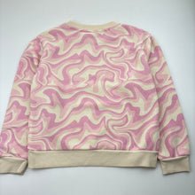 Load image into Gallery viewer, Girls fleece lined, sweater / jumper, no size, armpit to armpit: 41.5cm, armpit to cuff 45cm, GUC, size 8-10,