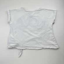 Load image into Gallery viewer, Girls Calvin Klein Jeans, cotton tie front t-shirt / top, sequins, FUC, size 8-10,