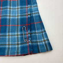 Load image into Gallery viewer, Girls Moffat Weavers, vintage wool blend tartan kilt, L: 39.5cm, GUC, size 7-8,
