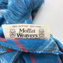 Load image into Gallery viewer, Girls Moffat Weavers, vintage tartan wool blend cape / shawl / poncho, GUC, size 7-8,