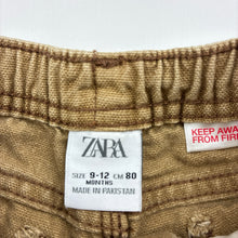 Load image into Gallery viewer, Boys Zara, cotton canvas pants, elasticated, GUC, size 0,