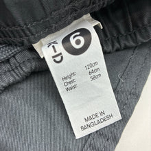 Load image into Gallery viewer, Unisex KID, grey school pants, elasticated, NEW, size 6,