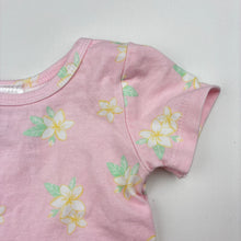 Load image into Gallery viewer, Girls Dymples, floral stretch cotton bodysuit / romper, GUC, size 000,