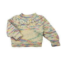 Load image into Gallery viewer, Girls handmade, knitted sweater / jumper, EUC, size 0000-000,