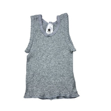 Load image into Gallery viewer, Unisex Dymples, grey ribbed cotton singlet top, GUC, size 0000,