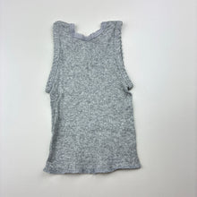 Load image into Gallery viewer, Unisex Dymples, grey ribbed cotton singlet top, GUC, size 0000,