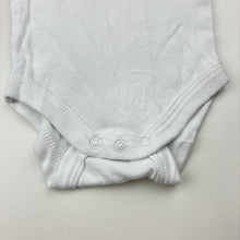 Load image into Gallery viewer, Unisex Baby Berry, white cotton bodysuit / romper, EUC, size 00000,