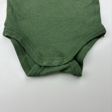 Load image into Gallery viewer, Unisex Baby Berry, khaki cotton singletsuit / romper, GUC, size 0000,