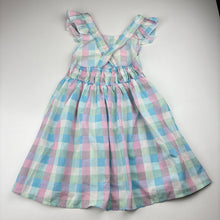 Load image into Gallery viewer, Girls SHEIN, lightweight checked dress, FUC, size 5, L: 59cm