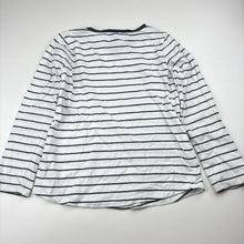 Load image into Gallery viewer, Girls H&amp;T, cotton long sleeve top, sequin heart, FUC, size 5,