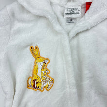 Load image into Gallery viewer, Unisex Guess How Much I Love You, soft fleece hooded dressing gown / bathrobe, EUC, size 6,