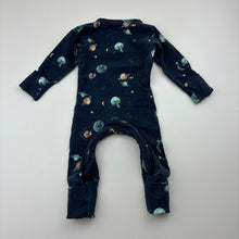 Load image into Gallery viewer, Unisex Snuggle Hunny, organic cotton blend coverall / romper, wash fade, FUC, size 0000,