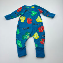 Load image into Gallery viewer, Unisex Bonds, zip Wondersuit / zippy / romper, wash fade, FUC, size 0000,