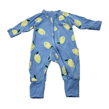 Load image into Gallery viewer, Unisex Bonds, Organics zip Wondersuit / zippy / romper, GUC, size 0000,